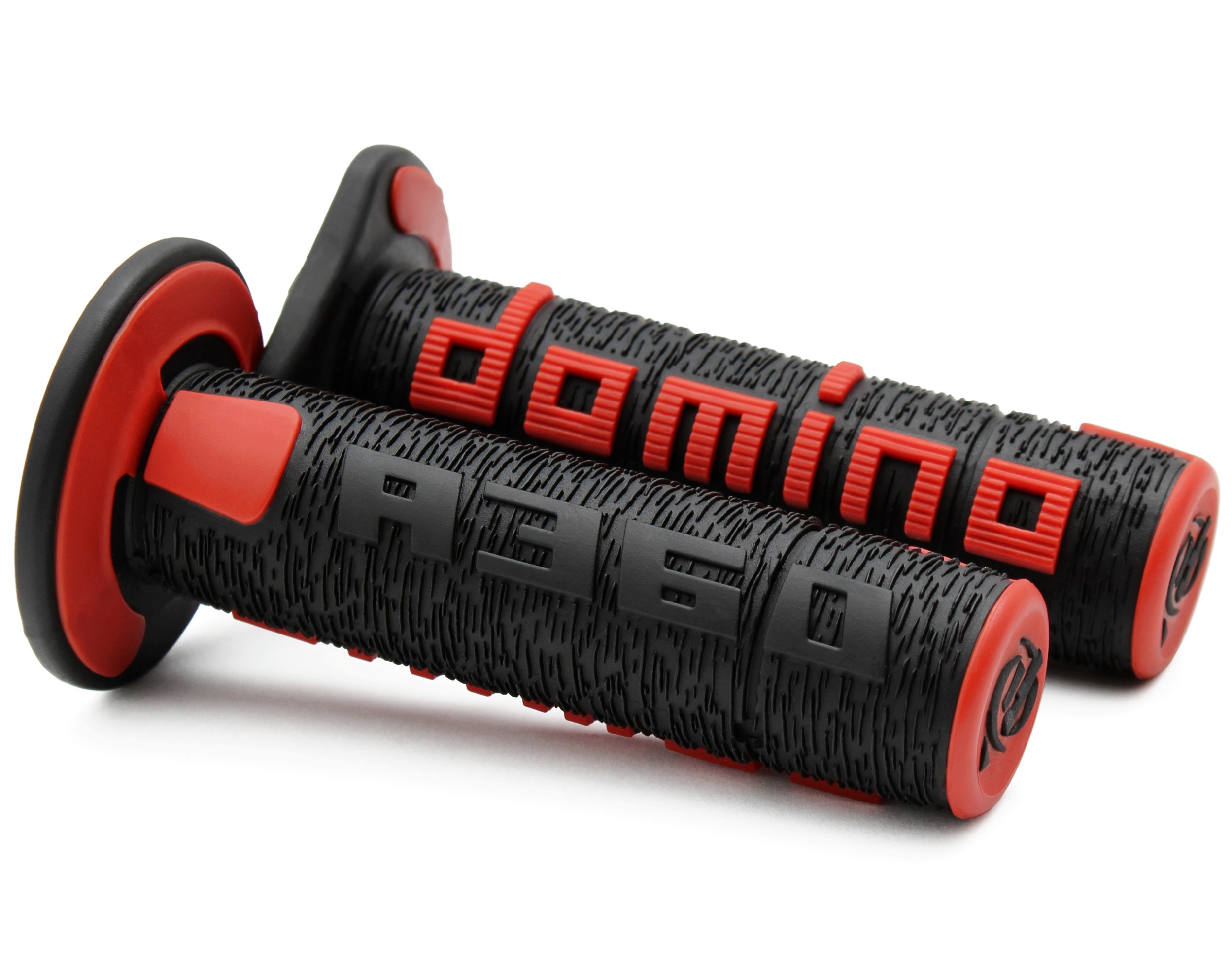 Poignée Moto Domino Soft A010 Noir Rouge
